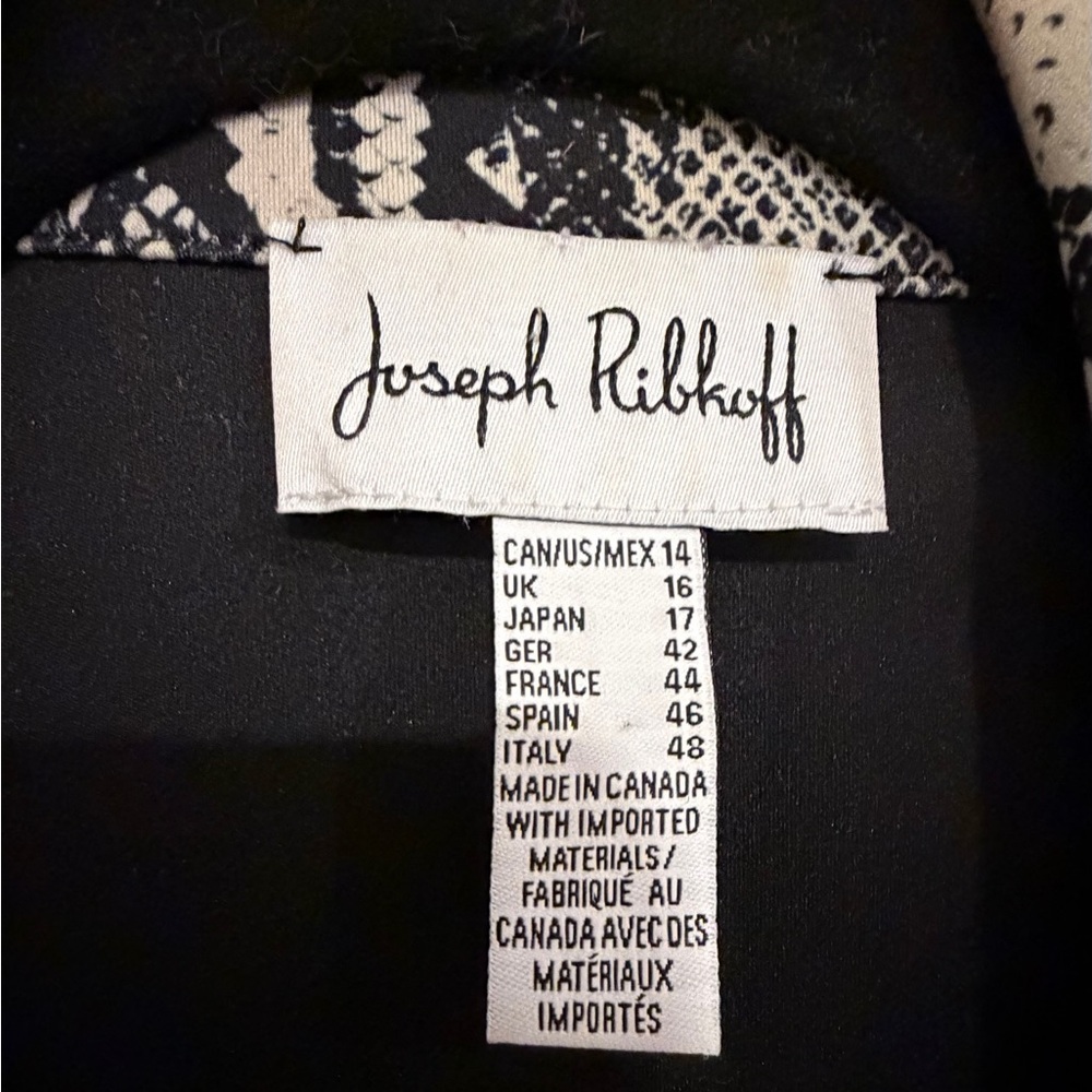 Joseph Ribkoff Snake Pattern Blazer WORN ONCE - Picture 3 of 8